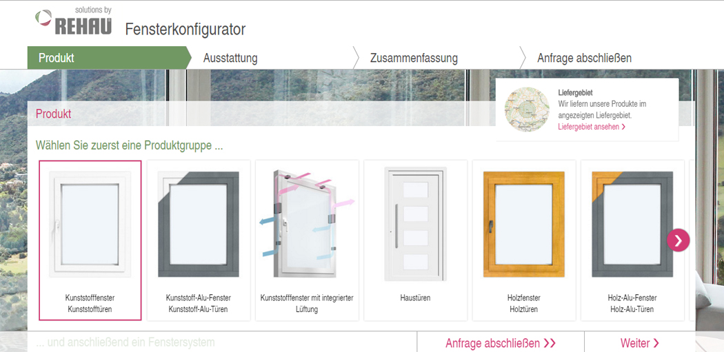 REHAU Fensterkonfigurator